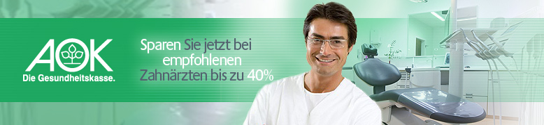 Sparen Sie jetzt bei empfohlenen Zahn�rzten bis zu 40%