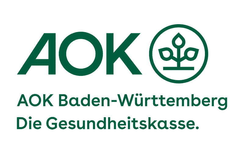 Das Logo der AOK Krankenkasse